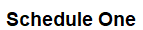 1. Schedule title