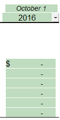 13. Opening balance column