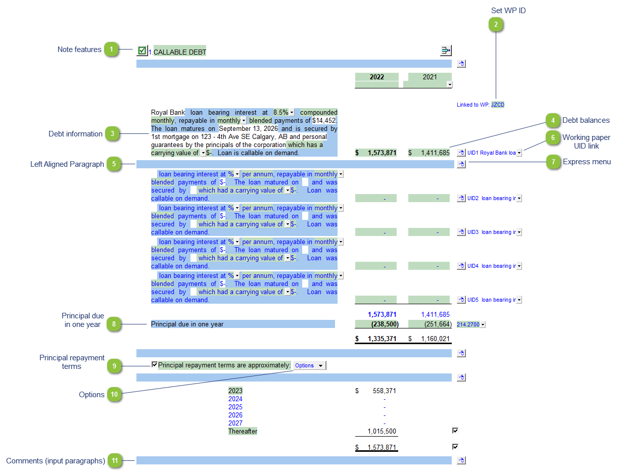 Callable Debt - Linked to JI WP