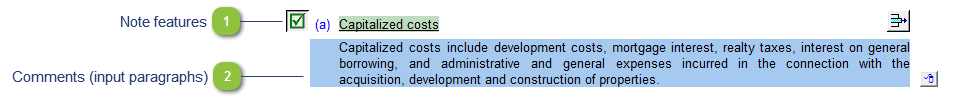 Capitalized costs policy