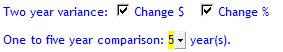 6. Summary of balance(s) column settings