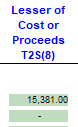 6. Lessor of Cost of Proceeds T2S(8)