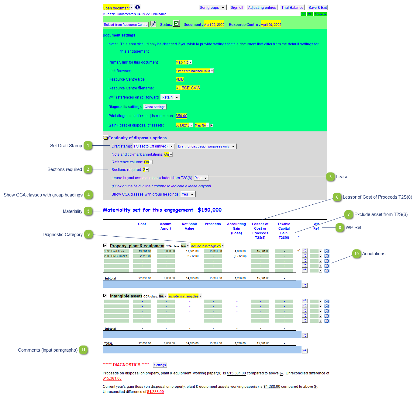 Continuity of disposals (CE)