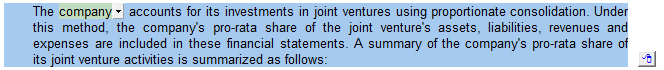 3. Comments (input paragraphs)
