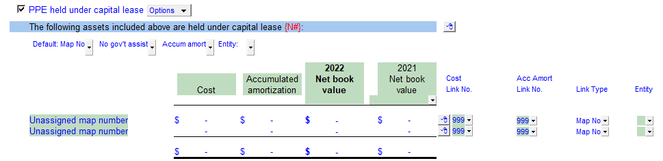 13. PPE help under capital lease