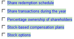 13. Additional sections