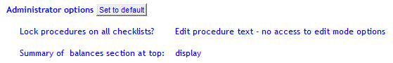 3. Administrator options