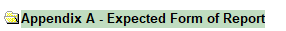 1. Page break above sample report