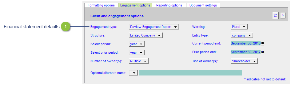 Engagement options