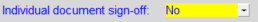 4. Individual document sign-off
