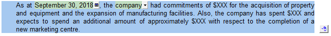 4. Comments (input paragraphs)