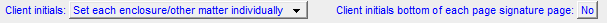 5. Initial Options