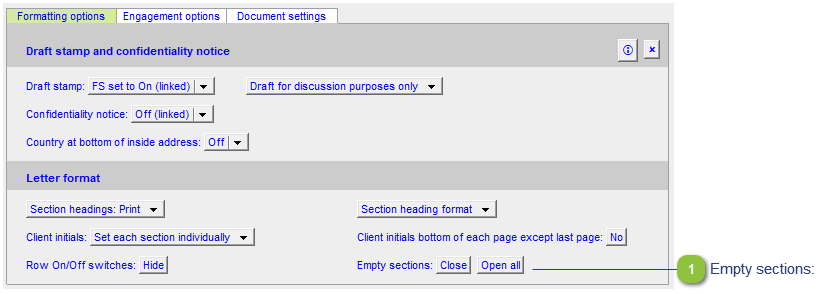 Formatting Options