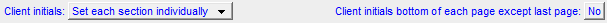5. Initial Options