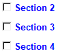 13. Show/hide sections