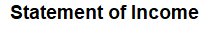 1. Income statement title