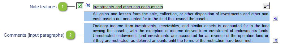 Investments and other non-cash assets (Not for Profit) 