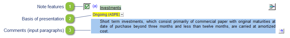 Investments policy