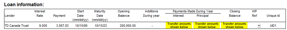 10. Loan information