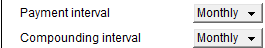 5. Payment and compounding interval