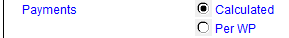 6. Payments calculation method