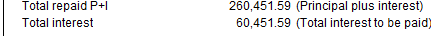 8. Calculation results