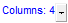 2. No. of columns