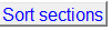 5. Sort sections
