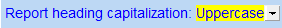 4. Report heading capitalization