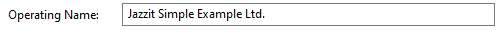 1. Operating Name