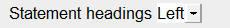 2. Statement headings