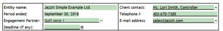 2. Entity Information
