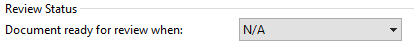 5. Review Status