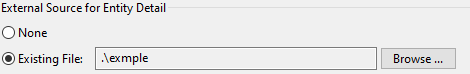 2. External source for entity detail