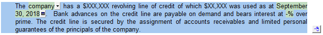 4. Comments (input paragraphs)