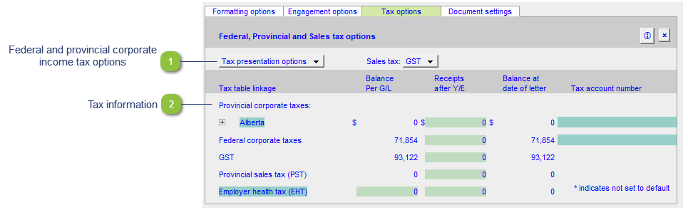 Tax Options