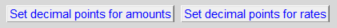 4. Set decimal points