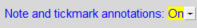 6. Note and tickmark annotations