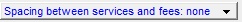 4. Spacing between services and fees