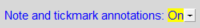 8. Note and tickmark annotations