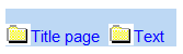 1. Title page settings
