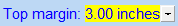 2. Top margin