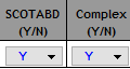 2. SCOTABD & Complex (Y/N)