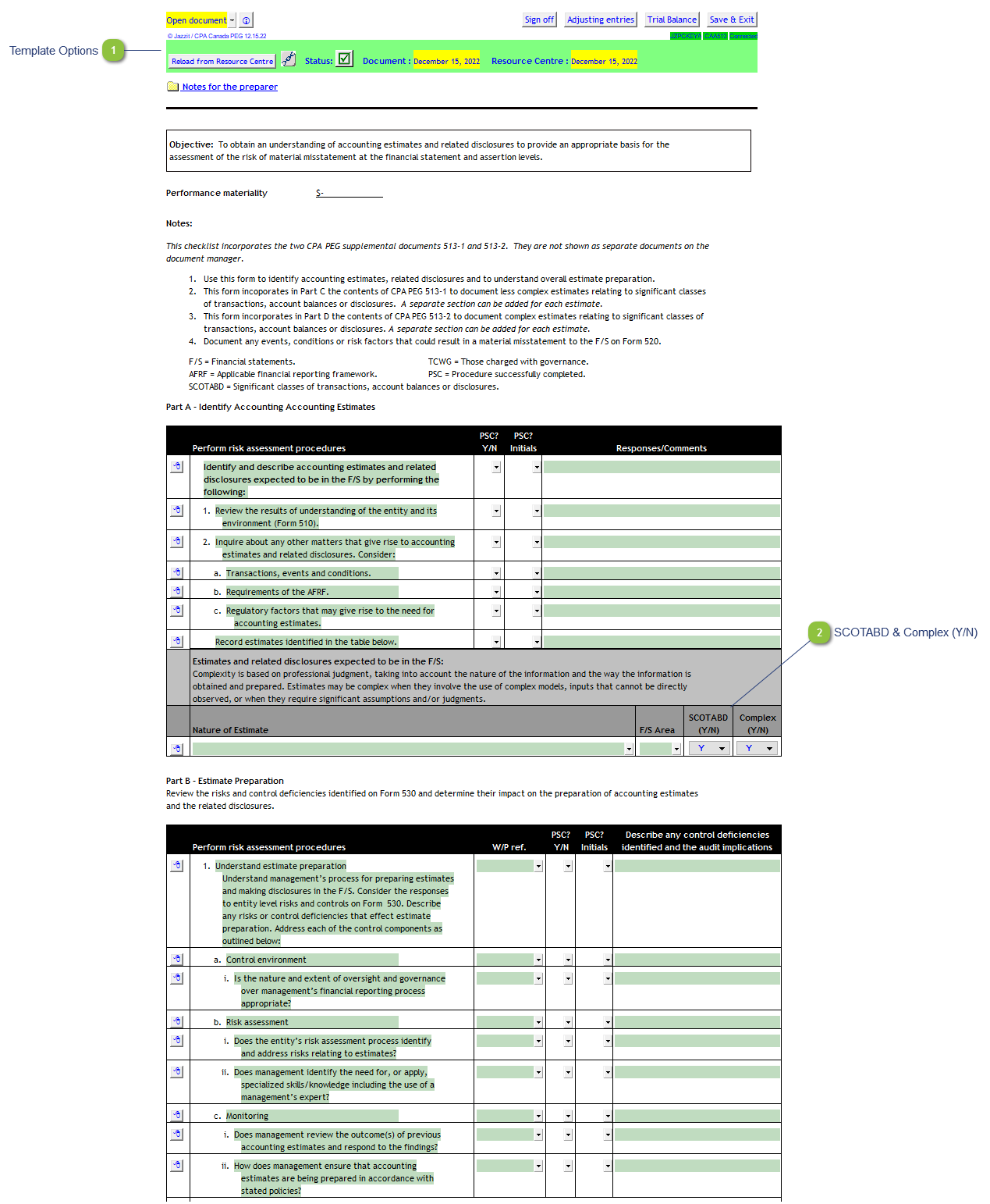 Understanding accounting estimates and related disclosures (513)