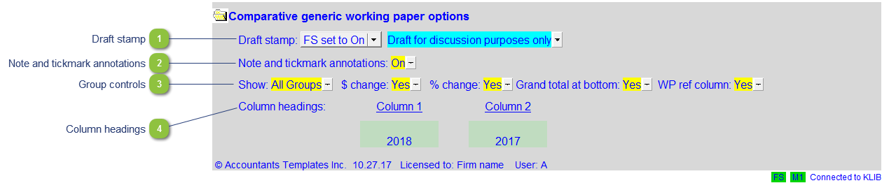 Working Paper Options