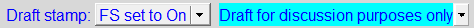 1. Draft stamp