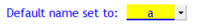 3. Default name set to: